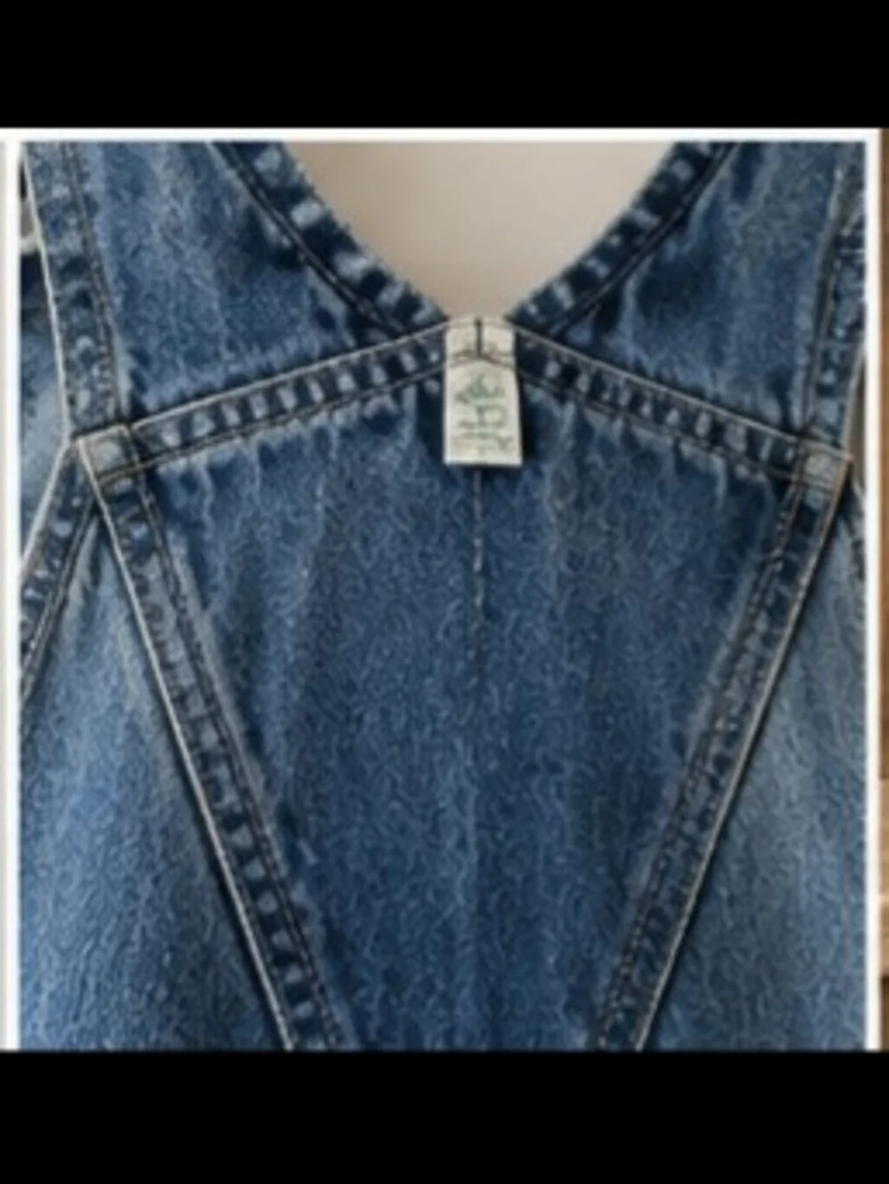KEY Imperial Vintage Denim Overalls Mens 34x29 Blue Bib Workwear Carpenter Farm - Picture 4 of 8